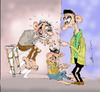 Cartoon: unfair competition (small) by hakanipek tagged beggar,poor,competition,cunning