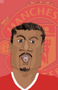 Cartoon: Patrice Evra (small) by Liam tagged football england sports manu manchester united premier league