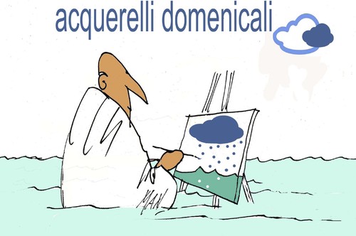 Cartoon: acquerelli domenicali (medium) by Enzo Maneglia Man tagged maneglia,man,acquerelli