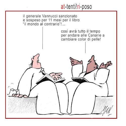 Cartoon: attenti riposo (medium) by Enzo Maneglia Man tagged vignette,umorismo,grafico,grafica,fighillearte,piccolomuseo,fighille,ita