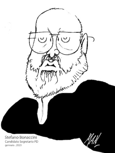 Cartoon: Bonaccini PD (medium) by Enzo Maneglia Man tagged caricature,ritratti,politici,bonaccini,pd