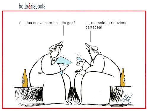 Cartoon: botta e risposta (medium) by Enzo Maneglia Man tagged vignetta,umorismo,grafico