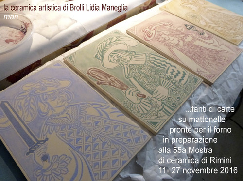 Cartoon: ceramiche di Lidia (medium) by Enzo Maneglia Man tagged pittrice,brolli,lidia,maneglia,ceramica,artistica
