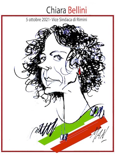 Cartoon: Chiara Bellini (medium) by Enzo Maneglia Man tagged caricatura,ritratto,vicesindaca,rimini,politico,sinistra,by,maneglia