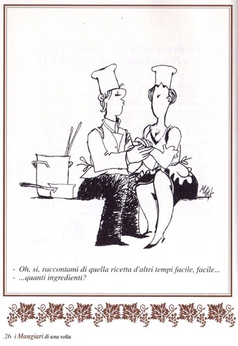 Cartoon: cose da chef (medium) by Enzo Maneglia Man tagged vignette,ricette,vecchie,racconti
