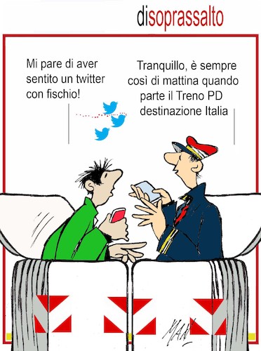 Cartoon: di soprassalto (medium) by Enzo Maneglia Man tagged vingetta,umorismo,grafico,enzo,maneglia,man,fighillearte