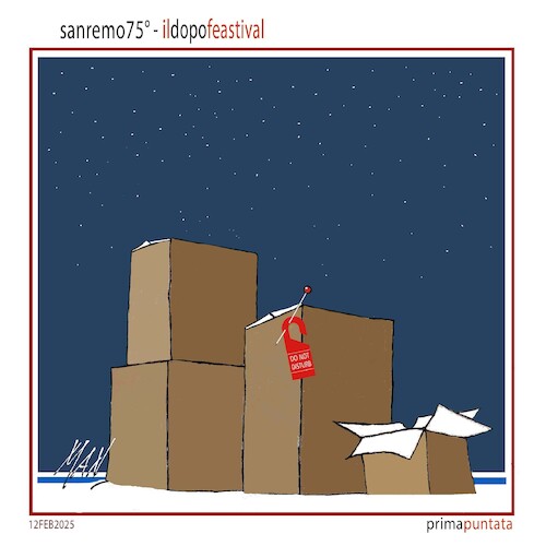 Cartoon: dopo festival (medium) by Enzo Maneglia Man tagged vignette,umorismo,grafico,illustrazione