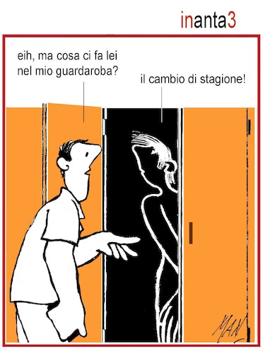 Cartoon: in anta 3 (medium) by Enzo Maneglia Man tagged vignetta,umorismo,grafico,spilli,man,per,fighillearte,piccolomuseo,fighille,ita