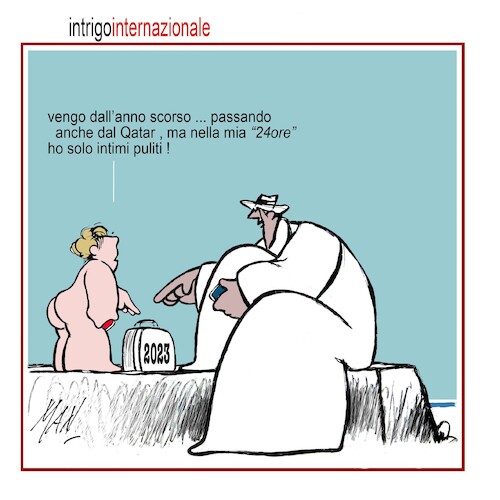 Cartoon: intrigro internazionale (medium) by Enzo Maneglia Man tagged vignette,umorismo,grafico,satira,fighillearte,piccolomuseo,fighille,ita,by,maneglia