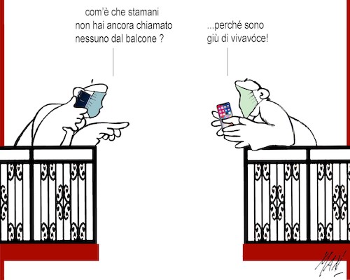 Cartoon: Italia sui balconi (medium) by Enzo Maneglia Man tagged vignette,umorismo,grafico,balconi,resto,casa,fighillearte,piccolomuseo,di,fighille,it,maneglia,man