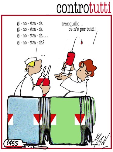 Cartoon: M5S contro tutti (medium) by Enzo Maneglia Man tagged m5s,controtutti,man,maneglia,cassonettari