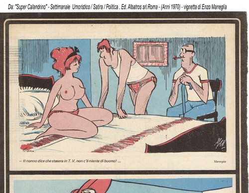 Cartoon: Maneglia Man anni70 (medium) by Enzo Maneglia Man tagged vignette,di,man,enzo,maneglia