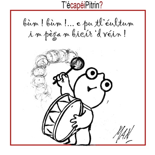 Cartoon: Pitrin (medium) by Enzo Maneglia Man tagged pitrin,dialetto,romagnolo,enzo,maneglia,man