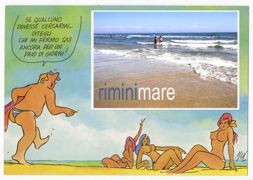 Cartoon: saluti e baci (medium) by Enzo Maneglia Man tagged man,maneglia,enzo,riminispiaggia,rimini,2014