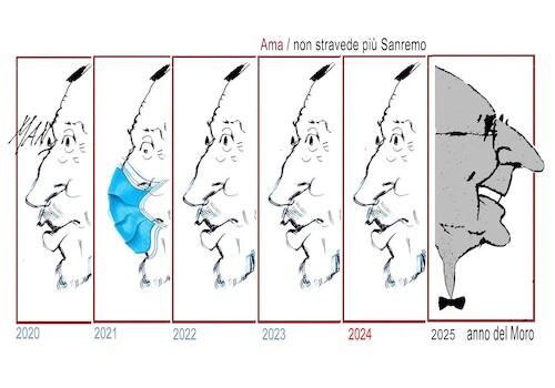 Cartoon: Sanremo Festival 2025 (medium) by Enzo Maneglia Man tagged vignette,umorismo,grafico,illustrazioni