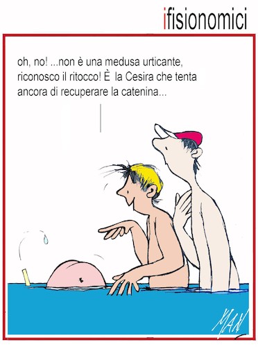 Cartoon: spilli estivi (medium) by Enzo Maneglia Man tagged vignetta,umorismo,grafico,spilli,estivi,enzo,maneglia,man,fighillearte