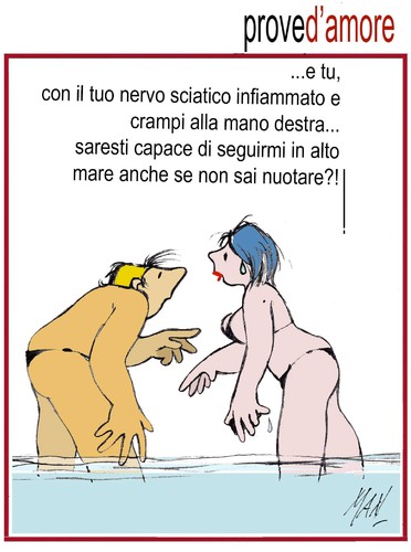 Cartoon: vacanze sfinite (medium) by Enzo Maneglia Man tagged estive,vacanze,maneglia,nzo,man,spilli,fighillearte,amore,prove