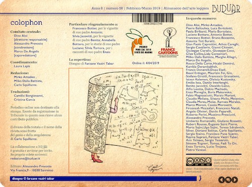 Cartoon: BUDUAR58 Almanacco Arteleggera (medium) by Enzo Maneglia Man tagged buduar,almanacco,arte,leggera,umorismo,vignette,satira,racconti,storia