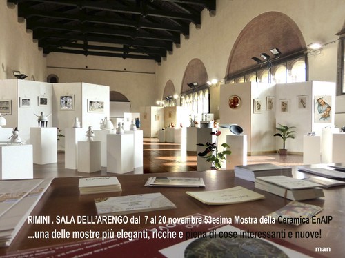 Cartoon: Maneglia in terrarossa (medium) by Enzo Maneglia Man tagged mostra,ceramica,rimini,2014,enzo,maneglia