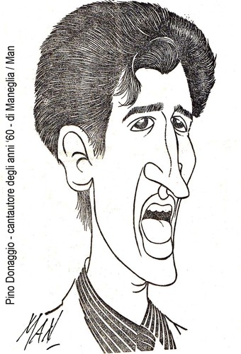 Cartoon: Pino Donaggio (medium) by Enzo Maneglia Man tagged anni60,cantautori,man,maneglia,caricatura,donaggio,pino