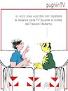 Cartoon: pugni in TV (small) by Enzo Maneglia Man tagged vignette,umorismo,grafico,satira,spilli,fighillearte,maneglia,man