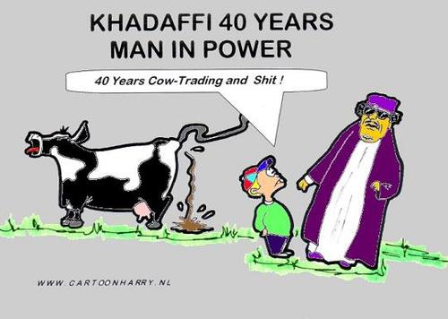 Cartoon: 40 Years Khadaffi (medium) by cartoonharry tagged khadaffi,shit,40