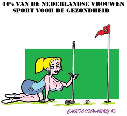 Cartoon: 44Procent (medium) by cartoonharry tagged vrouwen,gezondheid,sport,fitness