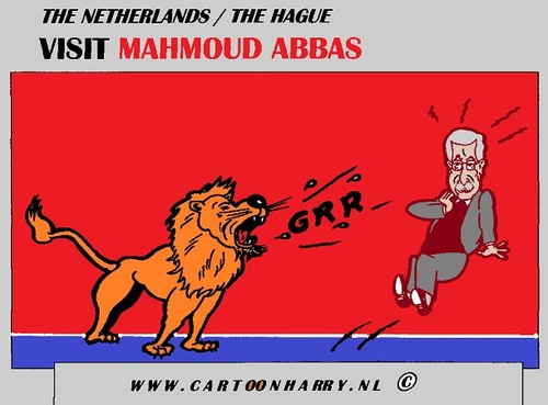 Cartoon: Abbas (medium) by cartoonharry tagged dutch,lion,cartoon,plo,hamas,abbas,holland,visit,cartoonist,cartoonharry,toonpool
