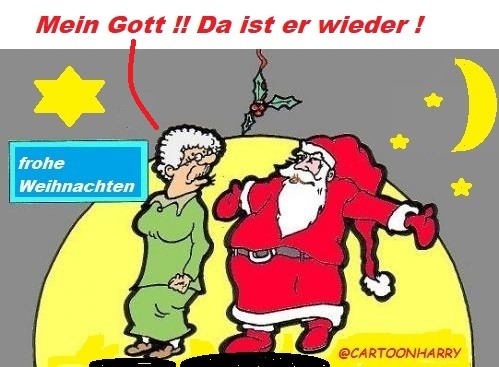 Cartoon: Anwesend (medium) by cartoonharry tagged weihnachten