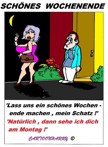 Cartoon: Auf Wiedersehen (medium) by cartoonharry tagged wochenende,schlüssel,sexy,herzen,wohnung,zimmer,cartoon,cartoonist,cartoonharry,holland,dutch,toonpool