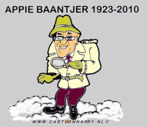Cartoon: Baantjer (medium) by cartoonharry tagged appie,baantjer,decock,crime,dutch,cartoonharry