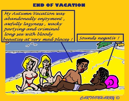 Cartoon: Boring (medium) by cartoonharry tagged autumn,vacation,holidays,boys,girls