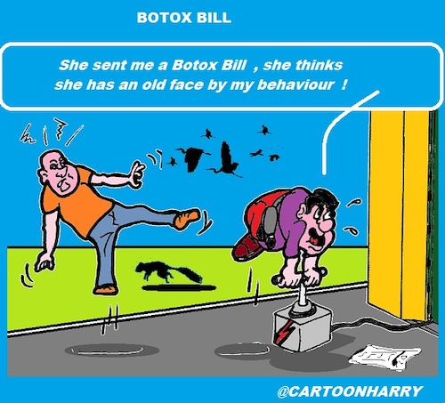 Cartoon: Botox (medium) by cartoonharry tagged böse,rechnung