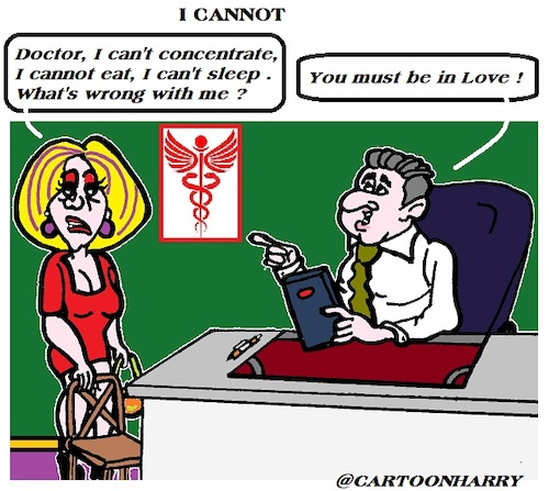 Cartoon: Cannot (medium) by cartoonharry tagged love,cannot,doctor