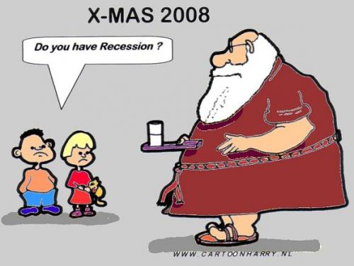 Cartoon: Christmas 2008 (medium) by cartoonharry tagged recession,kids,santa