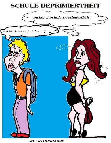 Cartoon: Depression (medium) by cartoonharry tagged depression,school