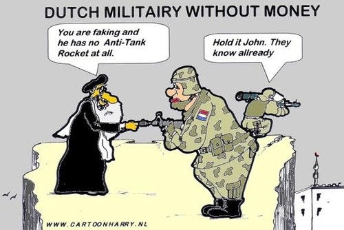 Cartoon: Dutch Military Without Money (medium) by cartoonharry tagged war,cartoonharry,afghanistan,dutch,military