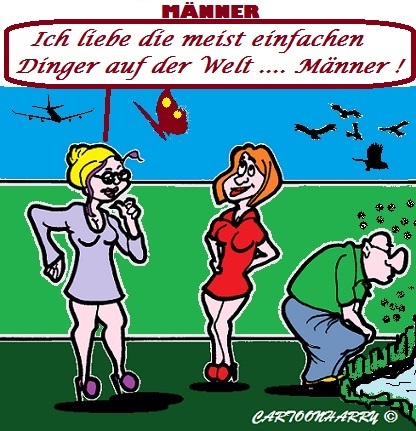 Cartoon: Einfache Dinger (medium) by cartoonharry tagged welt,einfach,männer