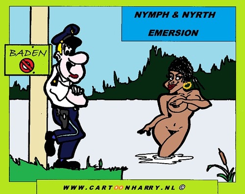 Cartoon: Emersion (medium) by cartoonharry tagged emersion,police,girl,sexy,cartoonharry,cartoon,toonpool