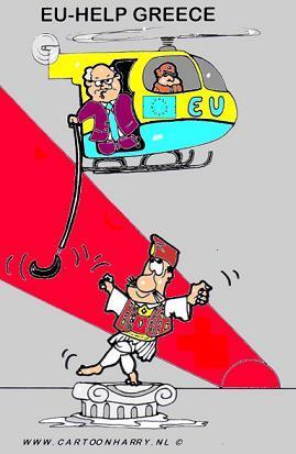 Cartoon: EU Help Greece (medium) by cartoonharry tagged eu,cartoonharry,help,greece