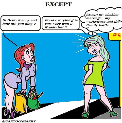 Cartoon: Except (medium) by cartoonharry tagged except