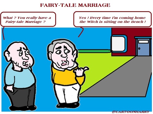 Cartoon: Fairy-Tale (medium) by cartoonharry tagged fiarytale,marriage,cartoonharry