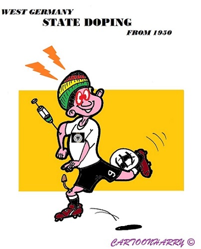 Cartoon: German Dope (medium) by cartoonharry tagged germany,doping,soccer,years,toonpool