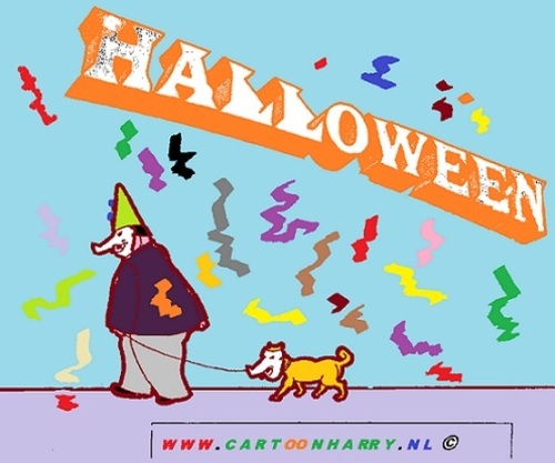 Cartoon: HALLOWEEN (medium) by cartoonharry tagged halloween,fun,31october,cartoon,cartoonist,cartoonharry,dutch,usa,england,ireland,scotland,toonpool