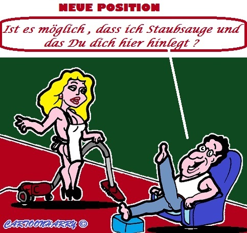 Cartoon: Haushalt (medium) by cartoonharry tagged haushalt,staubsaugen