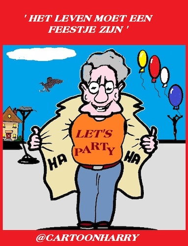 Cartoon: Het Leven (medium) by cartoonharry tagged leven,feestje