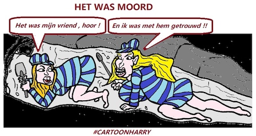 Cartoon: Het was Moord (medium) by cartoonharry tagged vriend,ega,moord,cartoonharry