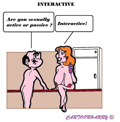 Cartoon: Interactive (medium) by cartoonharry tagged sexual,sexually,active,passive,interactive