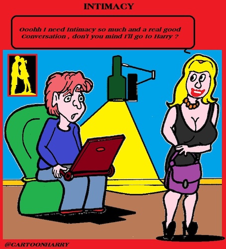 Cartoon: Intimacy (medium) by cartoonharry tagged intimacy,cartoonharry