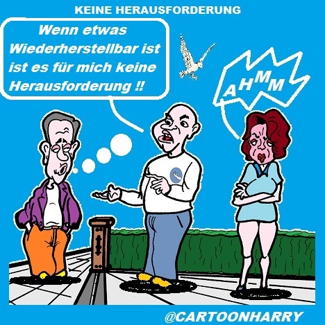 Cartoon: Keine Herausforderung (medium) by cartoonharry tagged herausforderung